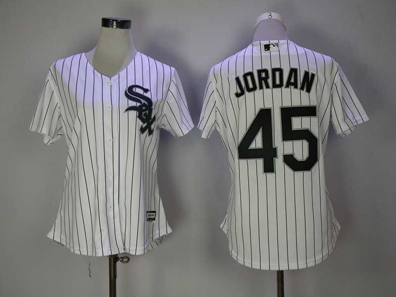 Women Chicago White Sox #45 Michael Jordan White New Cool Base Jersey,We sell and wholesale Women Chicago White Sox #45 Michael Jordan White New Cool Base Jersey on line form chian!